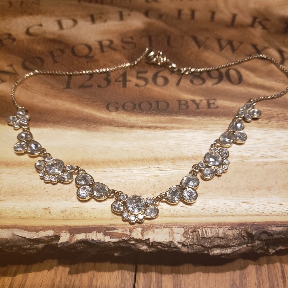 Gold bling necklace
